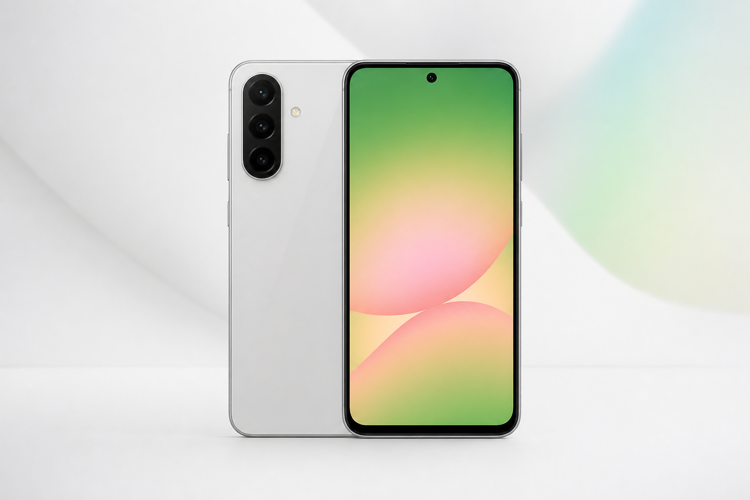 Celular para entregador: Samsung Galaxy A56 5G tem bateria, tela e desempenho ideais Samsung Galaxy A56 5G em vista frontal e traseira