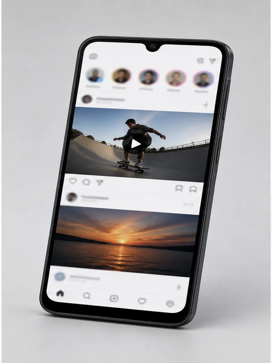 Tela do Samsung Galaxy A16 5G com apps e videos em guia de celular ate R$ 1.500
