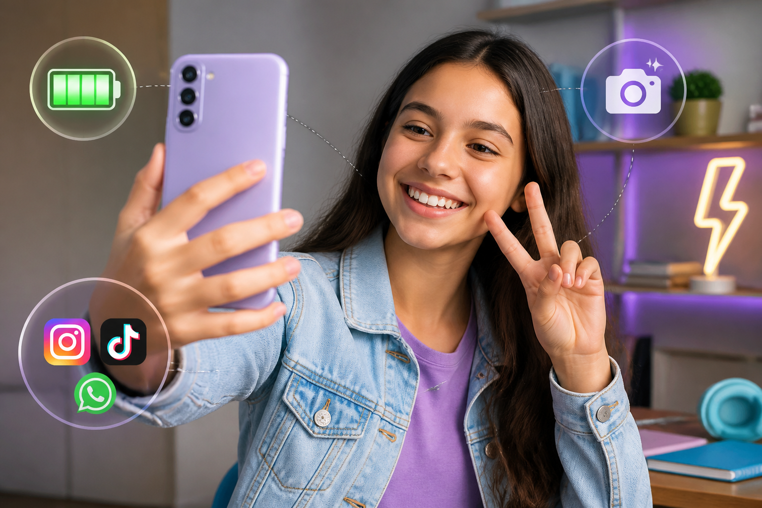 Detalhes sobre Os melhores celulares adolescentes em 2026: bateria durÃ¡vel, cÃ¢meras redes