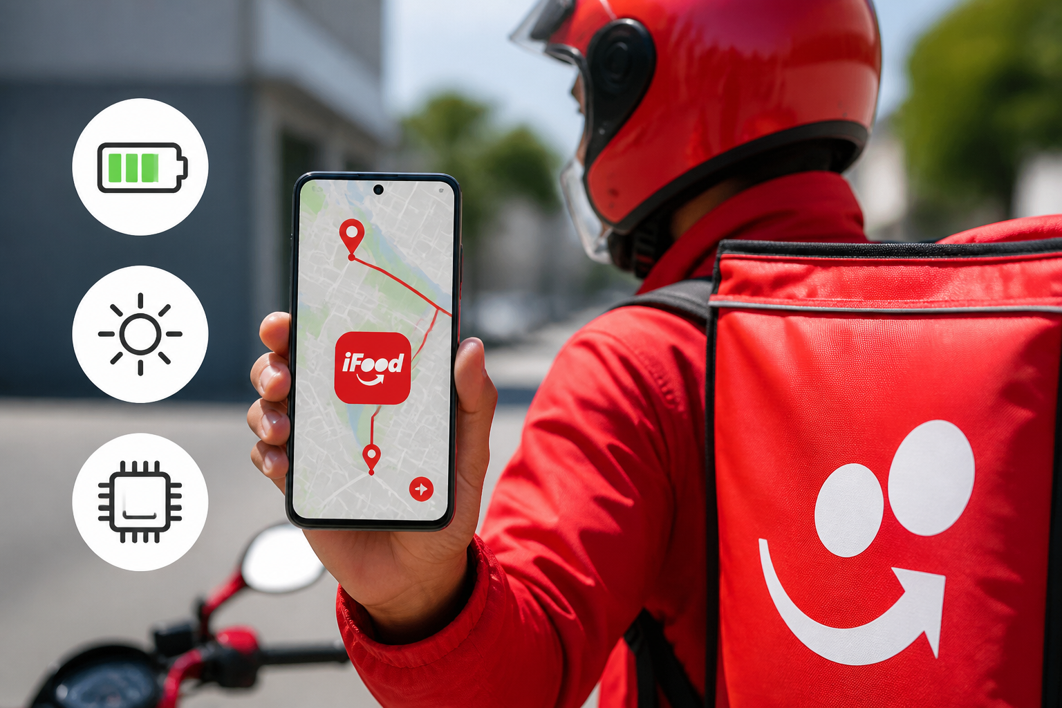 Melhores celulares para entregadores do iFood: bateria forte, tela clara e processador potente Imagem destacada sobre Melhores celulares entregadores do iFood: bateria forte, tela clara e