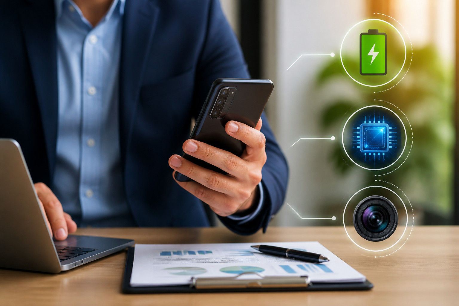 Os melhores celulares para quem trabalha com vendas: bateria, desempenho e câmera Imagem destacada sobre Os melhores celulares quem trabalha com vendas: bateria, desempenho e câmera