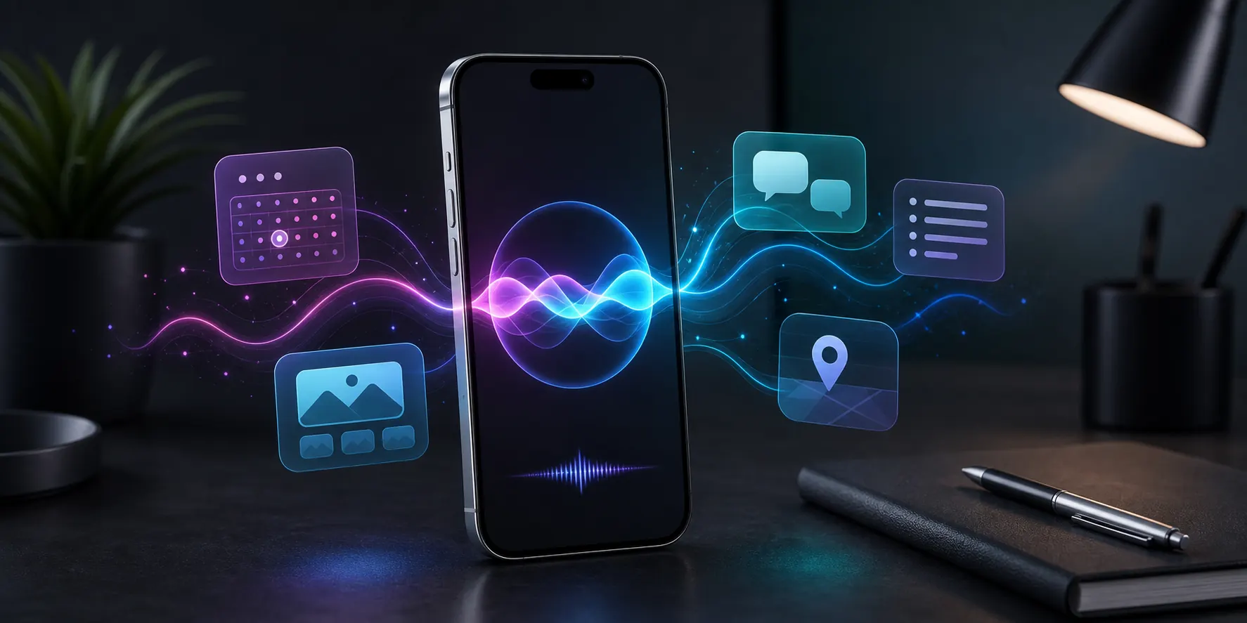 Siri contextual e recursos de inteligencia artificial no iOS