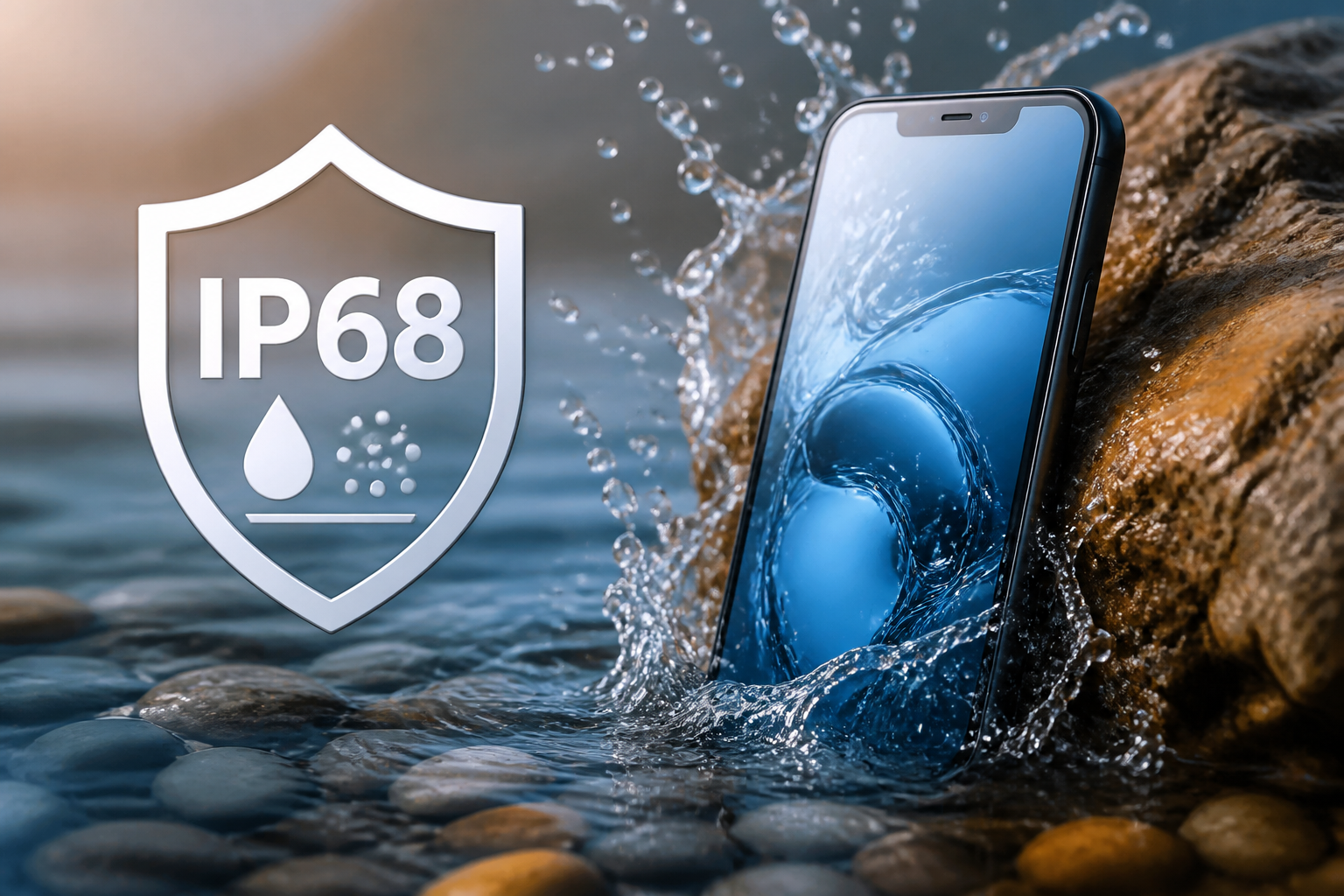 Detalhes sobre O que Ã© IP68 e por que essa certificaÃ§Ã£o Ã© crucial seu celular