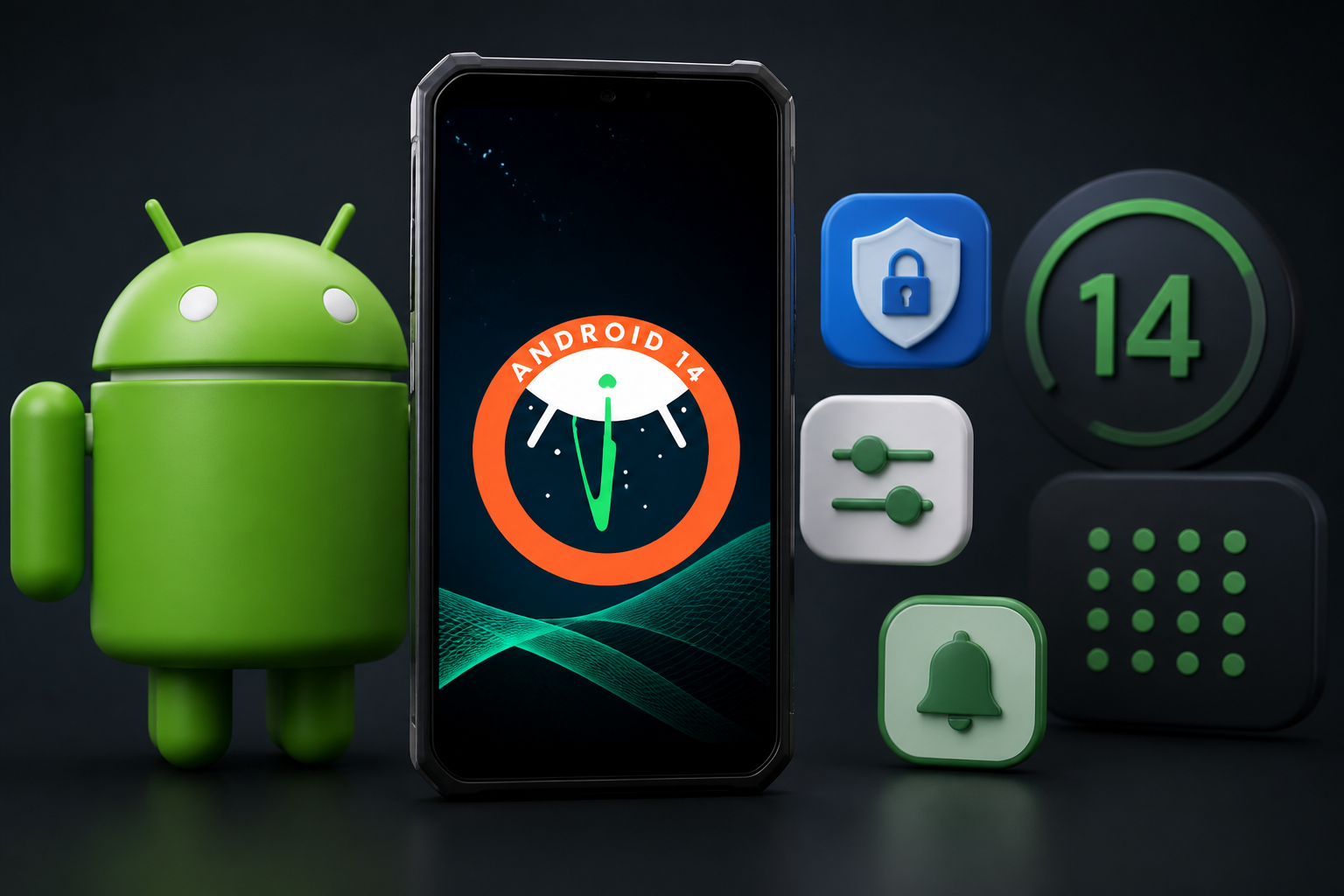 Detalhes sobre Android 14