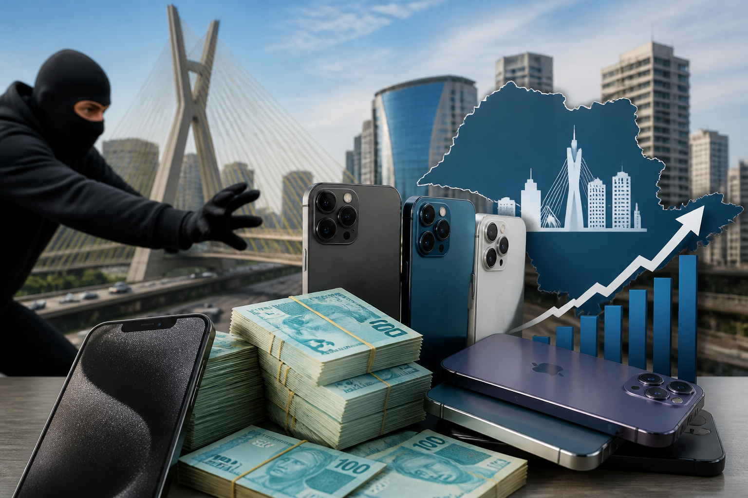 Imagem destacada sobre Paulistanos gastaram mais de R$ 350 milhões repor celulares roubados em 2025